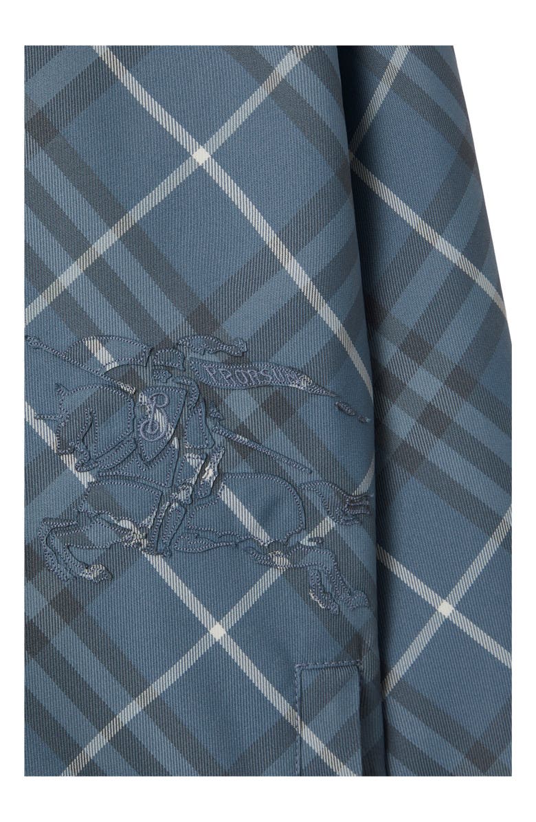 Burberry Reversible Check Hooded Jacket, Alternate, color, Pewter