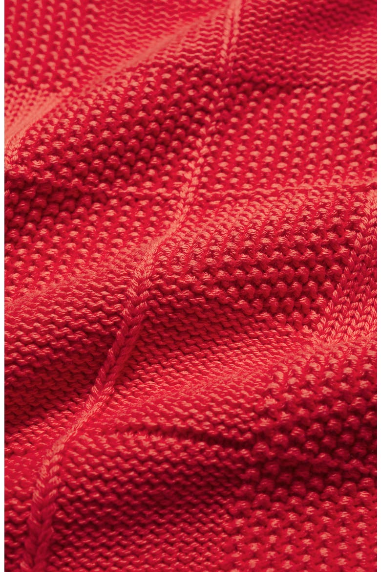 Hedge Rock Check Stitch Organic Cotton Blend Sweater, Alternate, color, CAYENNE