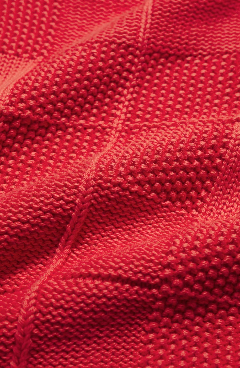 Seasalt Cornwall Hedge Rock Check Stitch Organic Cotton Blend Sweater, Alternate, color, Cayenne