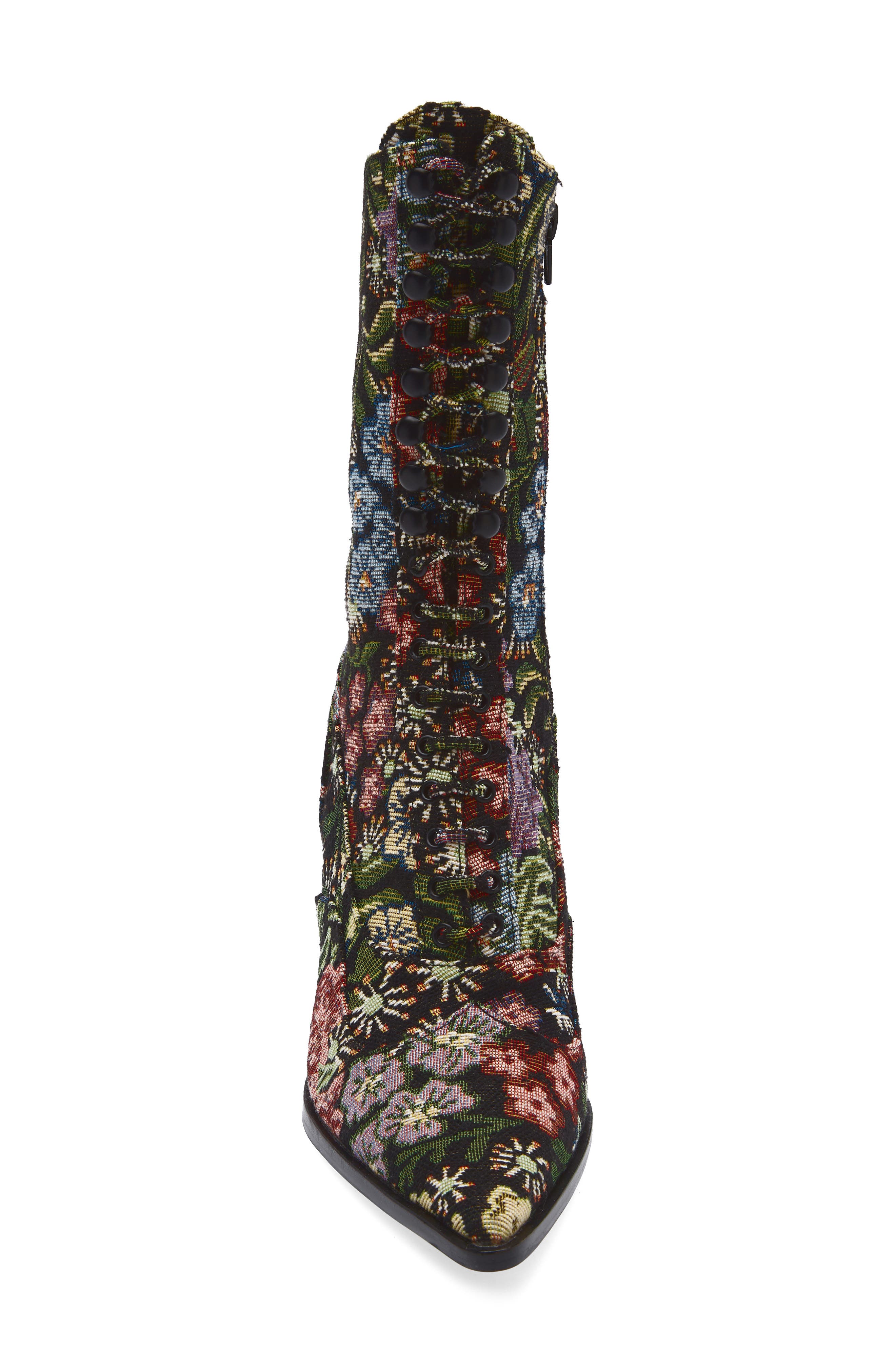 Jeffrey Campbell Maysville Bootie, Alternate, color, Black Floral Tapestry