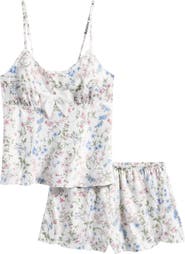 Flora Nikrooz Bowie Satin Short Pajamas