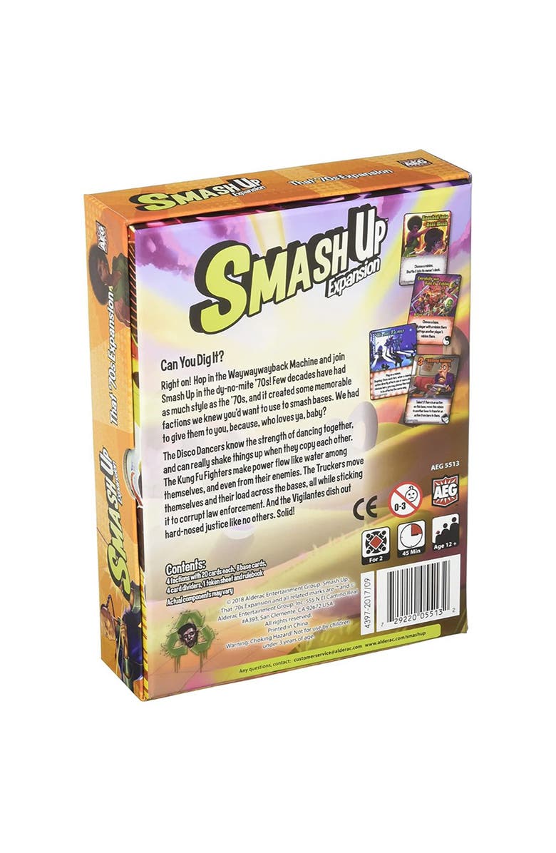 Alderac Entertainment Group (AEG) Alderac Entertainment Group Smash Up That 70S Stand Alone Expansion, Family, Alternate, color, Multicolored