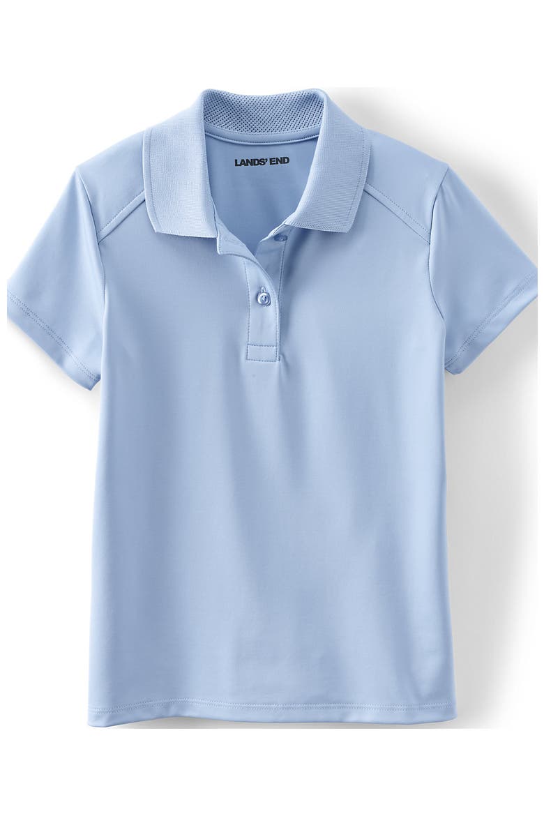 School Uniform Girls Short Sleeve Feminine Fit Rapid Dry Polo Shirt, Alternate, color, Blue