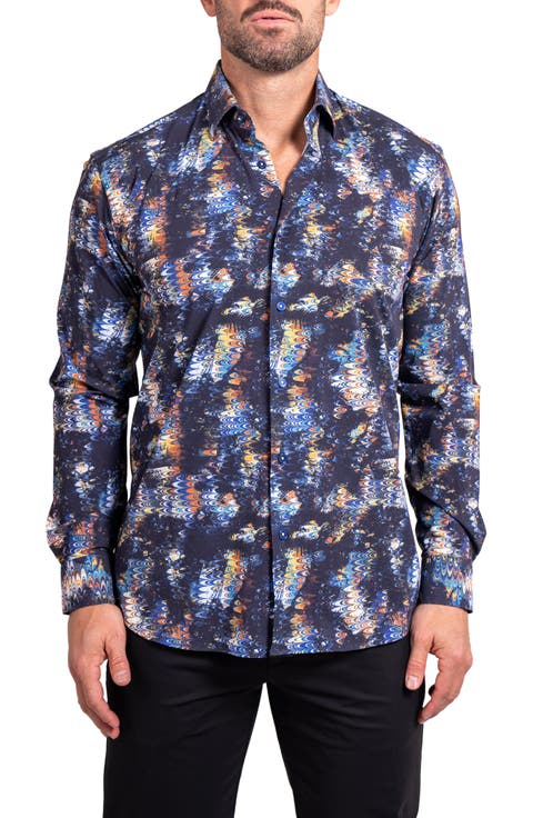 Fibonacci Ascension Contemporary Fit Button-Up Shirt