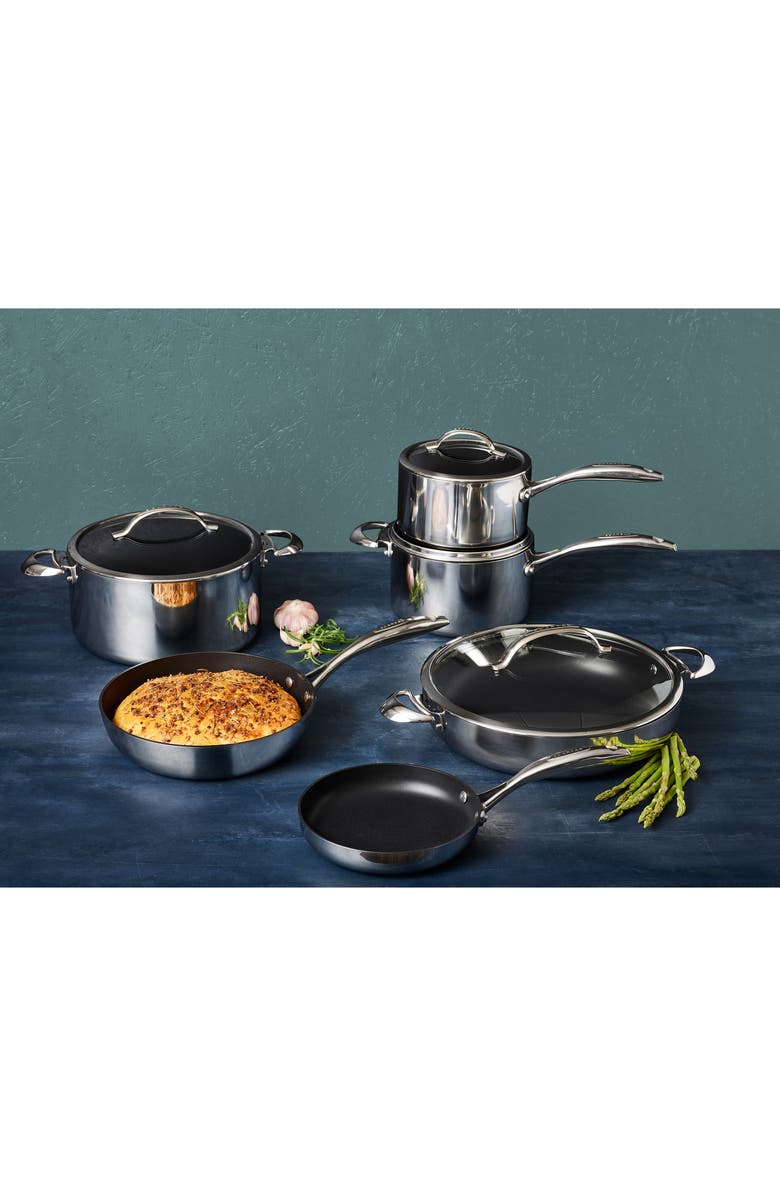 Scanpan HaptIQ 4-Quart Stainless Steel Sauce Pan, Alternate, color, Silver