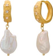 Murkani Cosmic Love Medium Earring With Pearl
