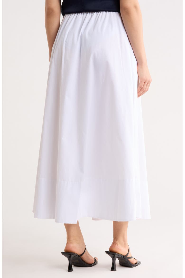 Cotton Poplin Maxi Skirt, Alternate, color, OFF WHITE