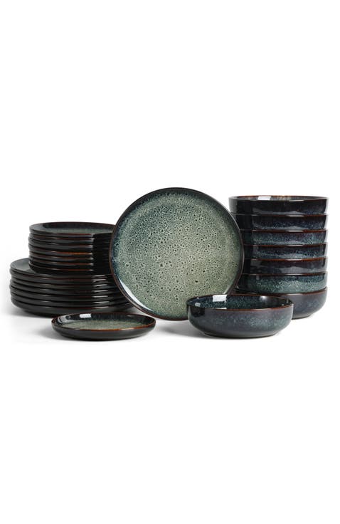 Remy Stoneware 24-Piece Dinnerware Set