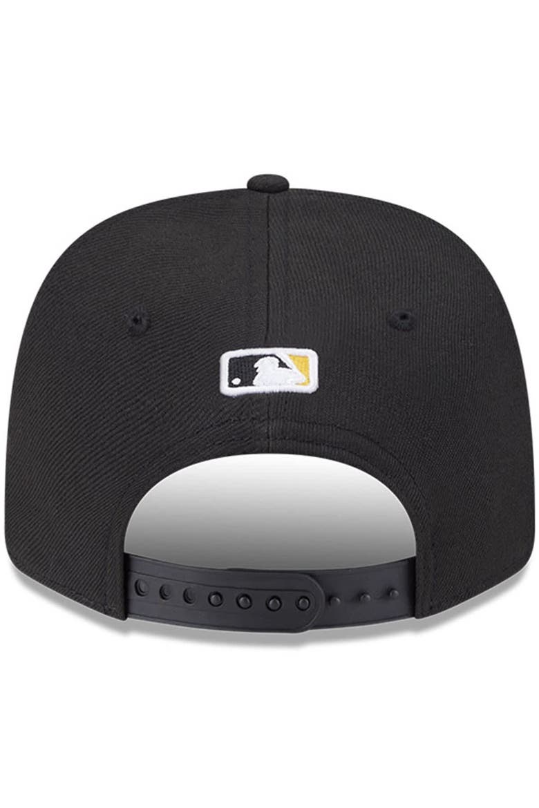 Men's New Era  Black Pittsburgh Pirates Player Replica 9SEVENTY Adjustable Hat, Alternate, color, Black