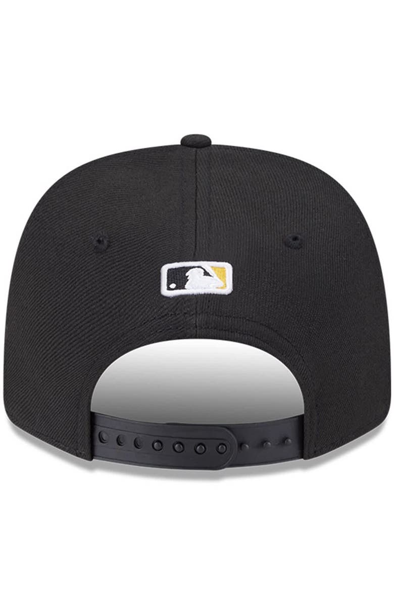 New Era Men's New Era  Black Pittsburgh Pirates Player Replica 9SEVENTY Adjustable Hat, Alternate, color, Black