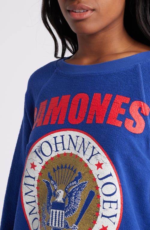 DAYDREAMER DAYDREAMER RAMONES REVERSE COTTON TERRY GRAPHIC SWEATSHIRT