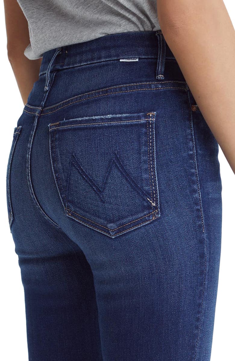 MOTHER The Looker High Waist Frayed Ankle Skinny Jeans, Alternate, color, 