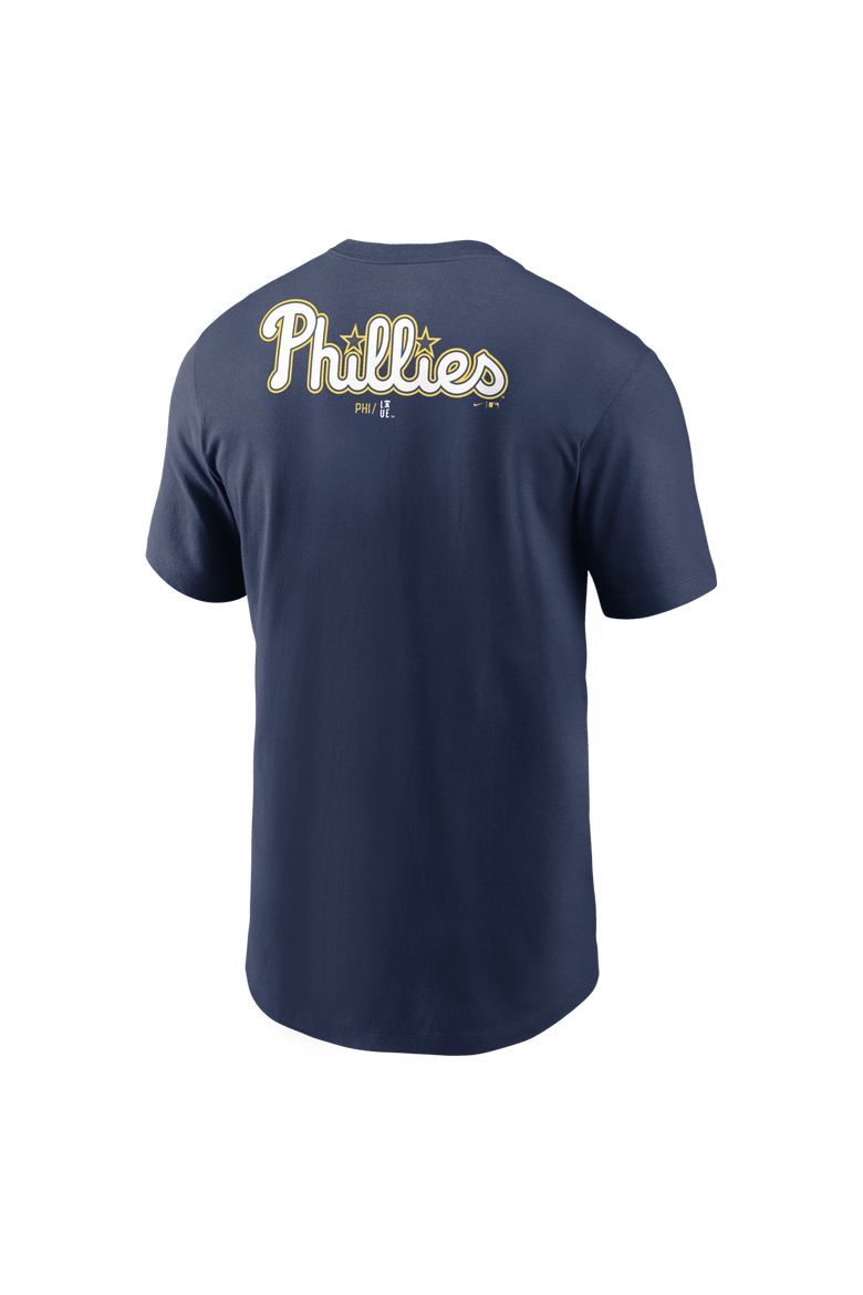 Men's Nike Navy Philadelphia Phillies City Connect 2-Hit T-Shirt, Alternate, color, Navy