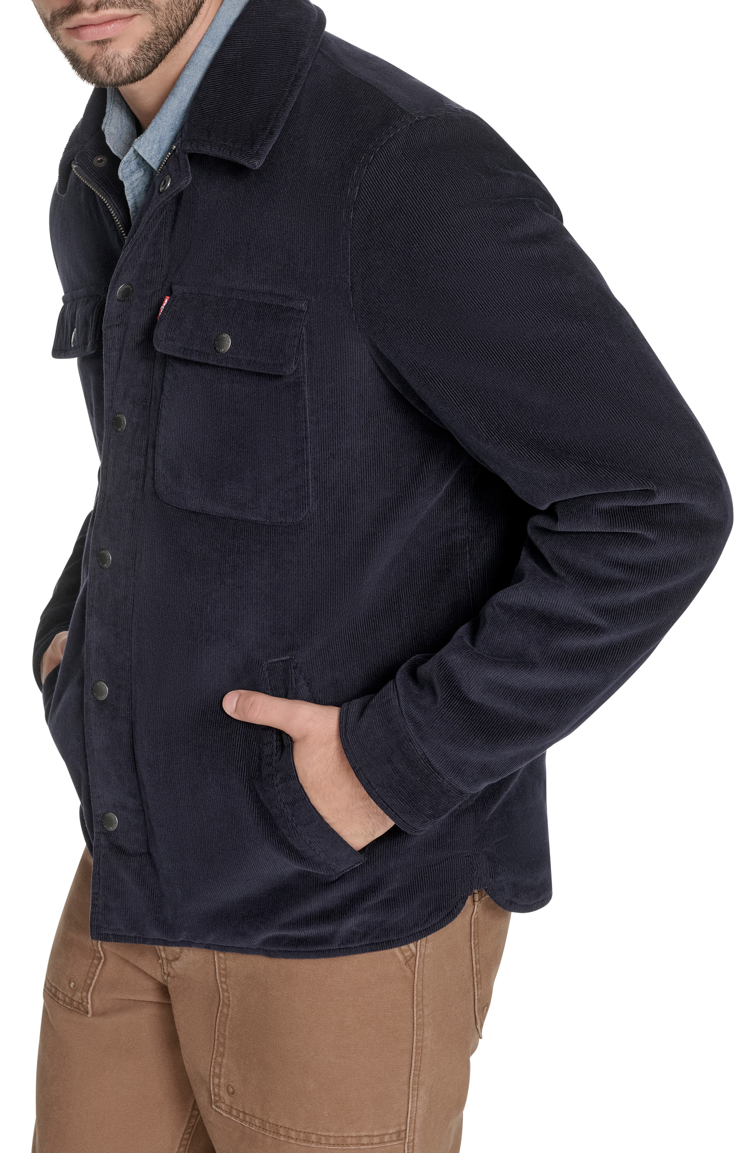 Corduroy Insulated Zip-Up Jacket (Men) | Nordstrom