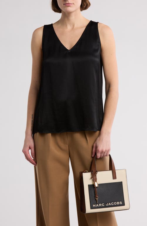 Marc Jacobs Mini Grind Leather Tote In Marshmallow Multi