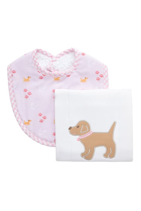 Playful Pals Basic Bib & Burp Boxed Set