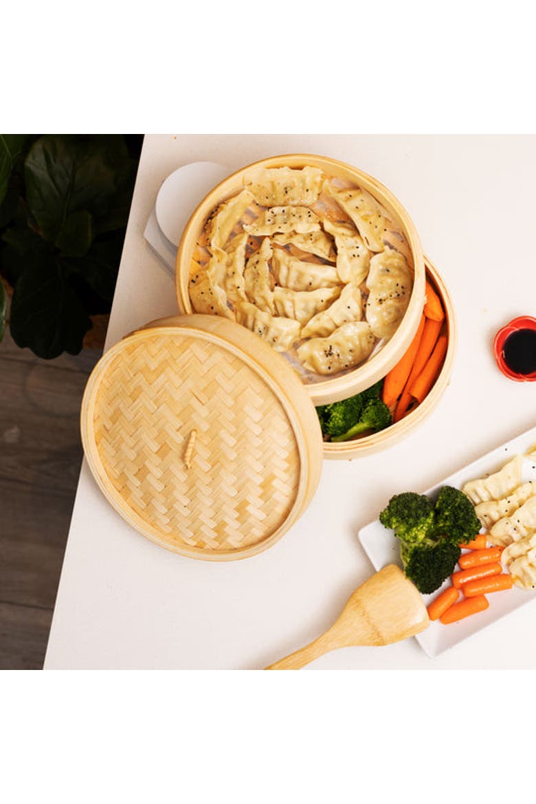 Professional Series Nonstick 14" Wok Bundle, 13 piece, Alternate, color, Bamboo/Carbon Steel