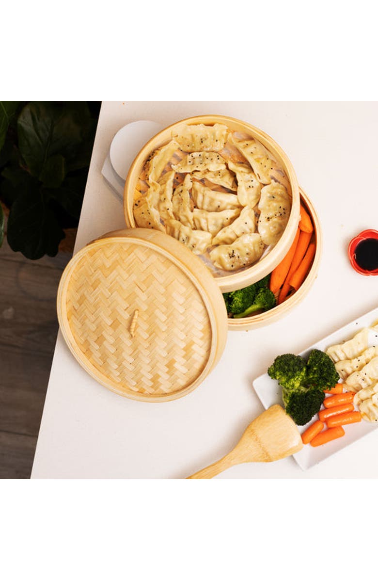 JOYCE CHEN Professional Series Nonstick 14" Wok Bundle, 13 piece, Alternate, color, Bamboo/Carbon Steel