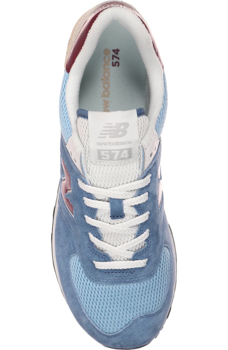 New Balance Gender Inclusive 574 Sneaker, Alternate, color, Shoreline Blue/ Stillwater