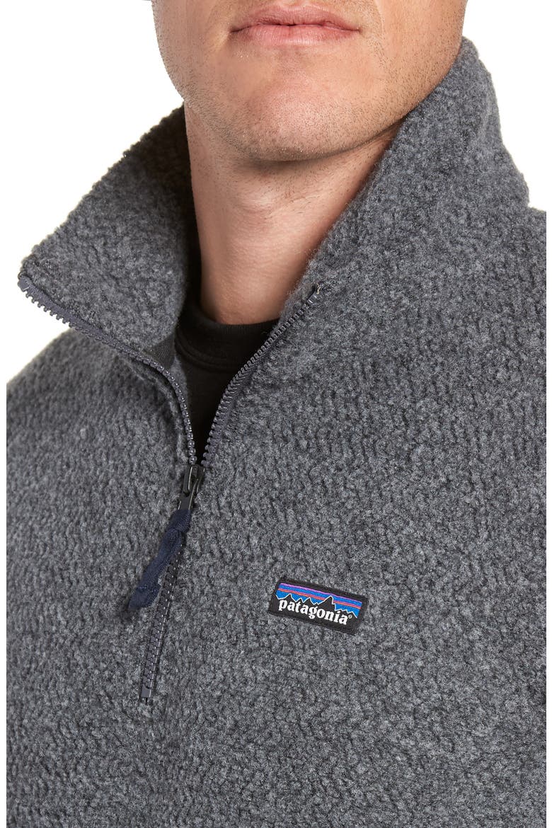 Woolyester Fleece Quarter Zip Pullover, Alternate, color, FORGE GREY