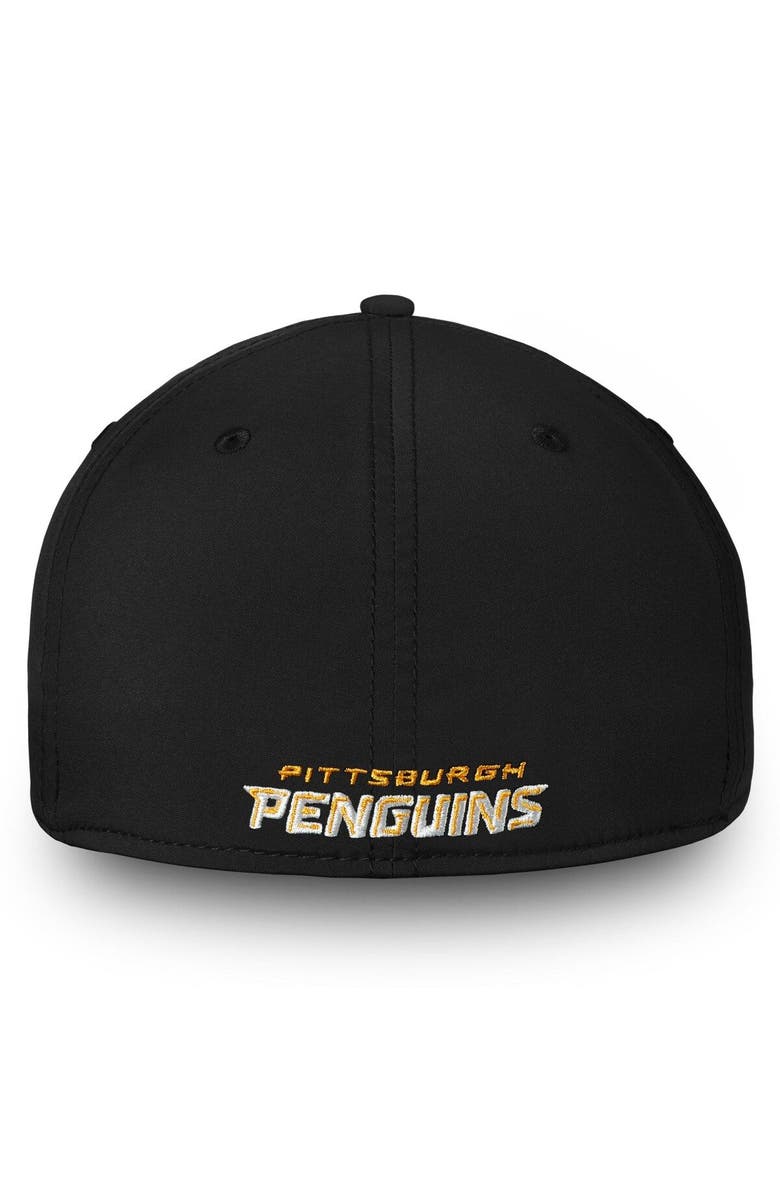 FANATICS Men's Fanatics Branded Black Pittsburgh Penguins Core Primary Logo Flex Hat, Alternate, color, Black
