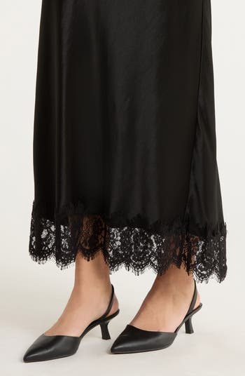 The Lacy Favorite Satin Maxi Skirt