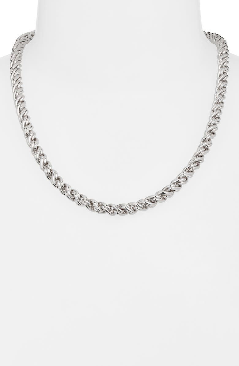 Jenny Bird Rizzo Chain Necklace, Alternate, color, High Polish Silver