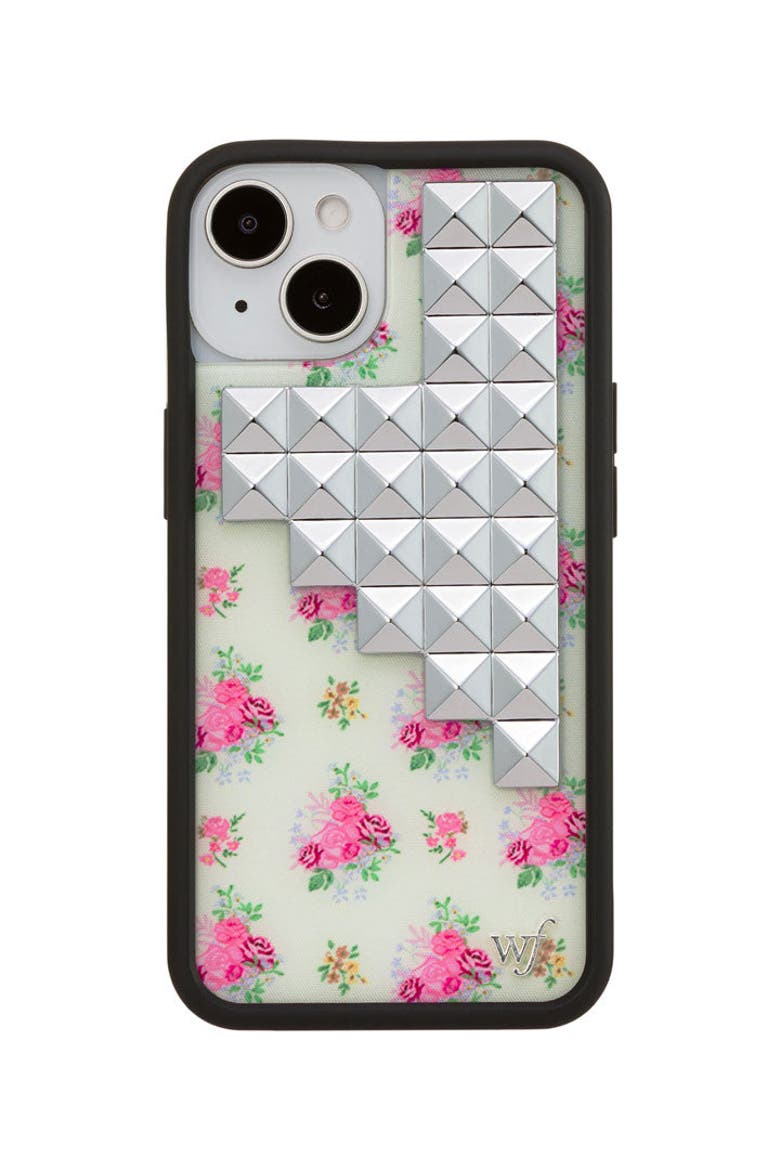 Vintage Floral Stud iPhone Case, Alternate, color, Yellow