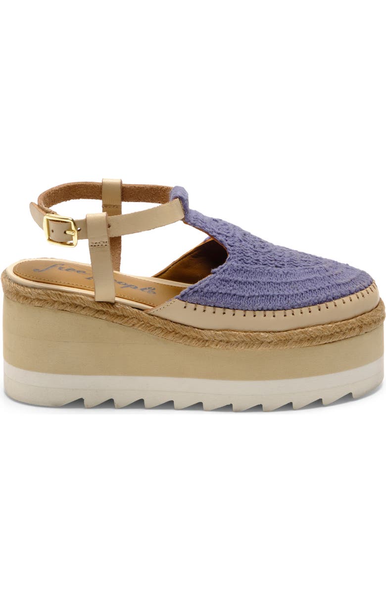 Free People Morning in Mykonos Platform Wedge, Alternate, color, Seascape