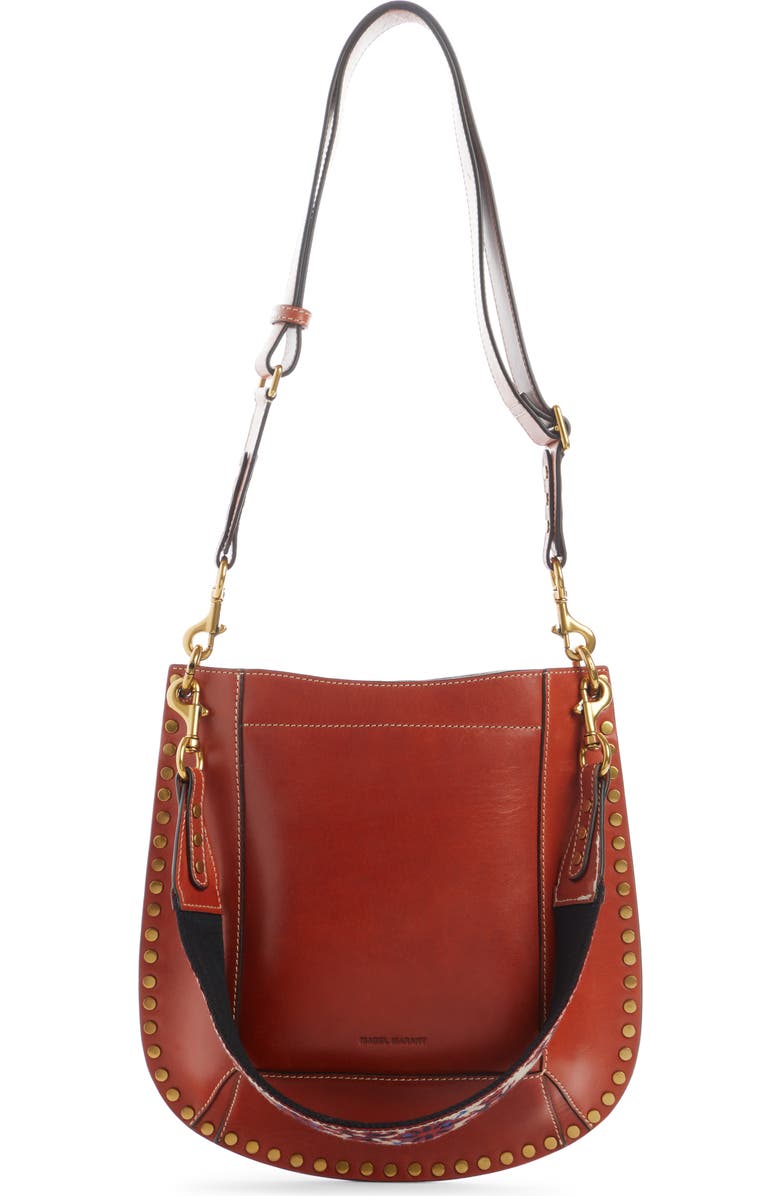 Isabel Marant Oskan Leather Crossbody Bag, Main, color,