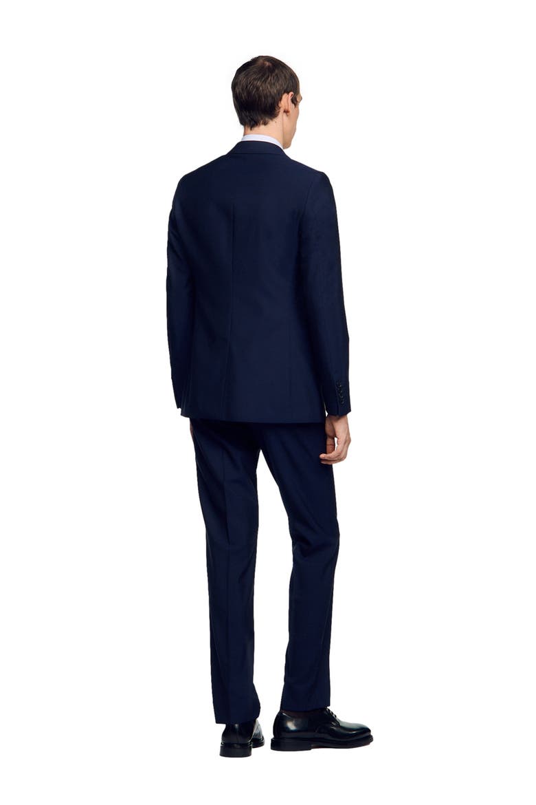 Virgin Wool Suit Jacket, Alternate, color, Navy blue