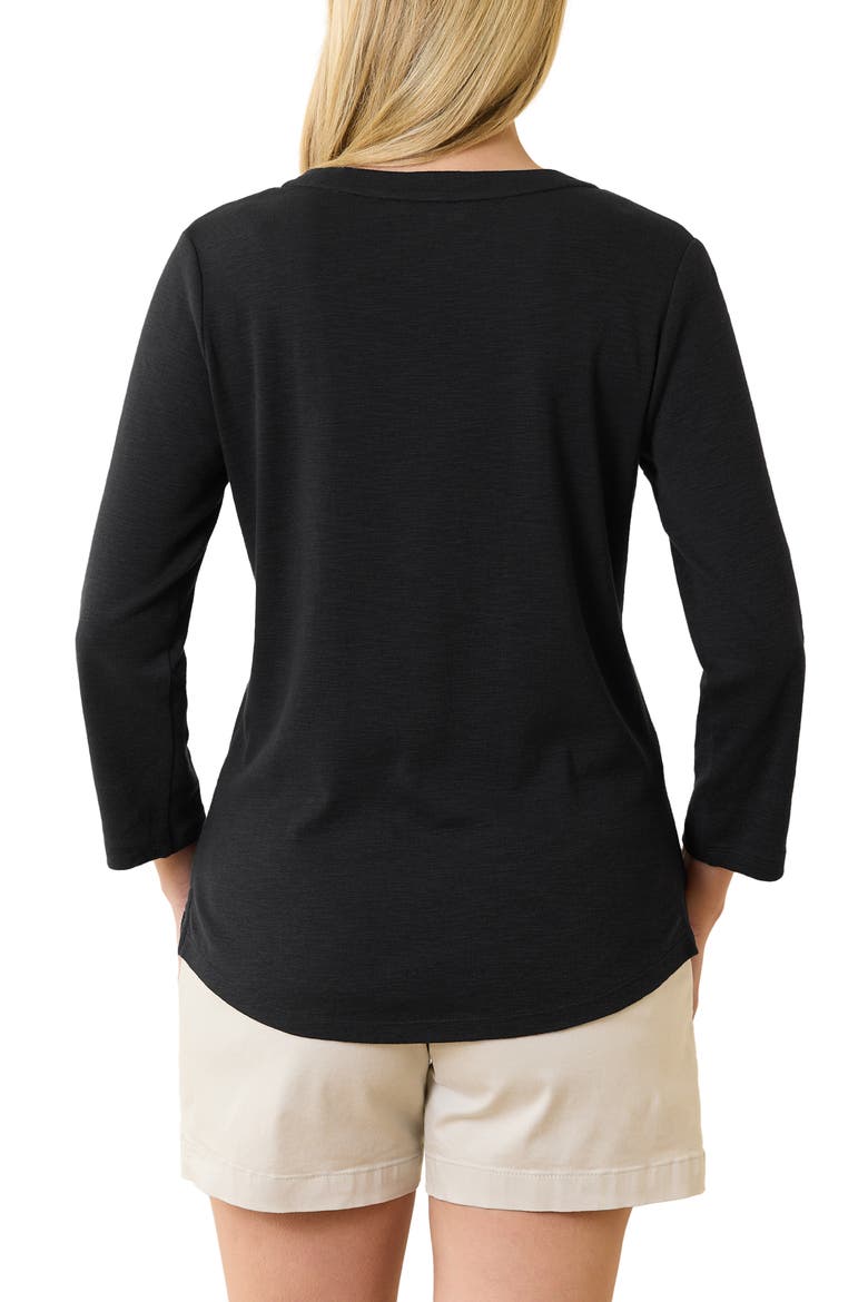 Ashby Isles Scoop Neck Cotton T-Shirt, Alternate, color, BLACK