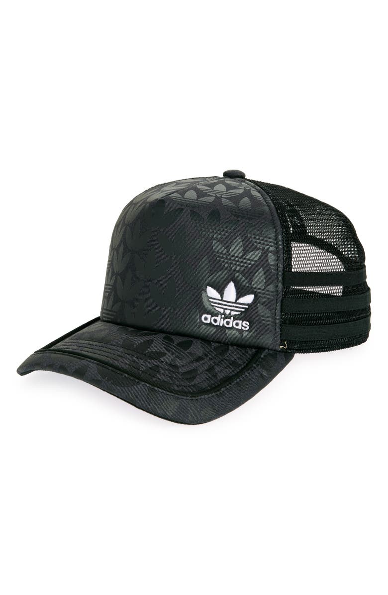 adidas Monogram Snapback Trucker Hat, Main, color, 