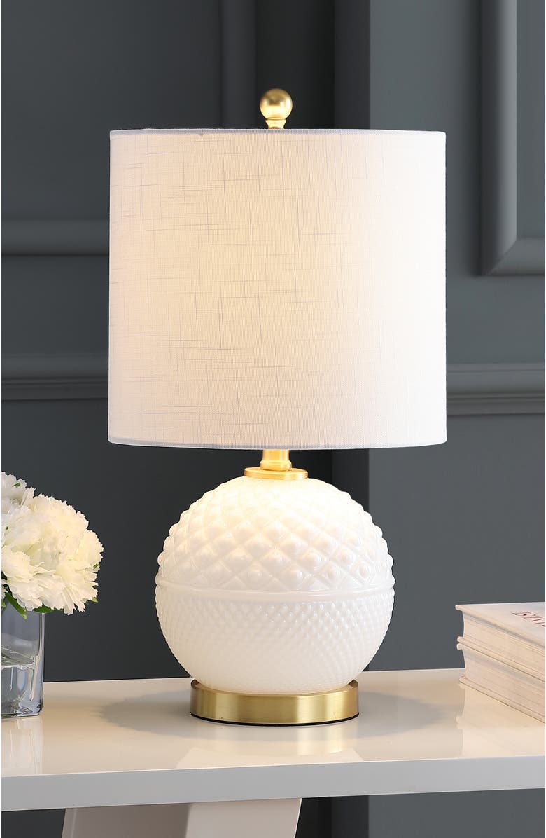 JONATHAN Y Julienne Glass/Metal LED Table Lamp, Alternate, color,