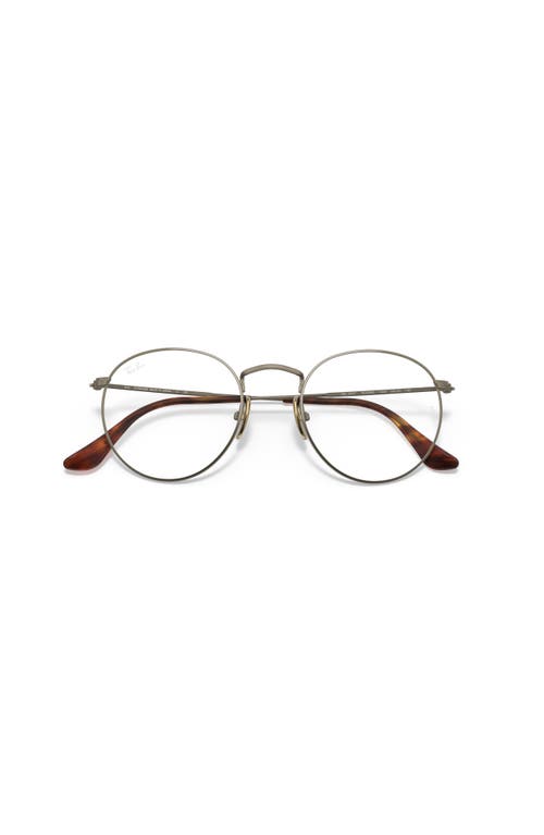 Ray Ban Ray-ban 50mm Square Optical Glasses In Gray