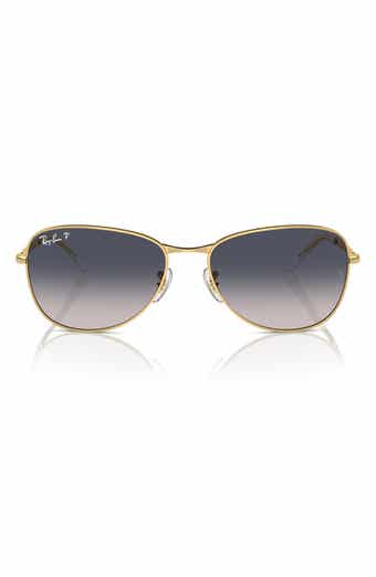 56mm Polarized Pilot Sunglasses