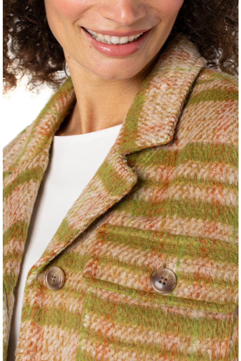 Plaid Shirt Jacket, Alternate, color, GREEN/ GOLD BLANKET PLAID