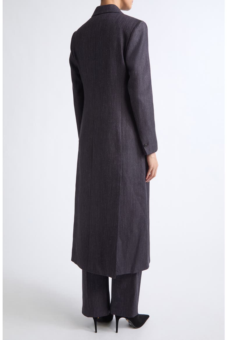 Herringbone Wool Blend Duster Jacket, Alternate, color, 177 AMETHYST