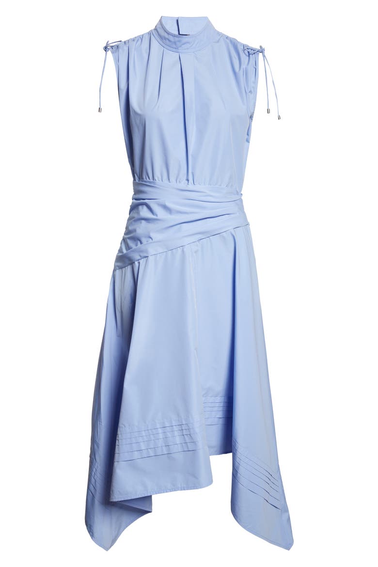 Ruched Handkerchief Midi Dress, Alternate, color, OXFORD BLUE