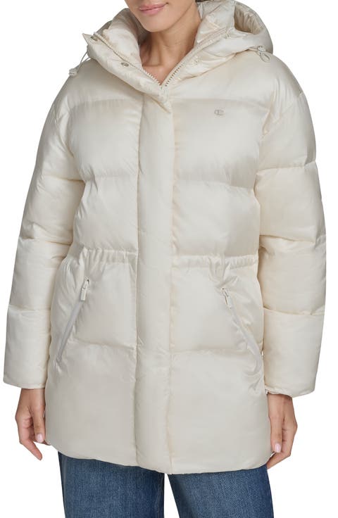 Water Resistant Hooded Puffer Coat