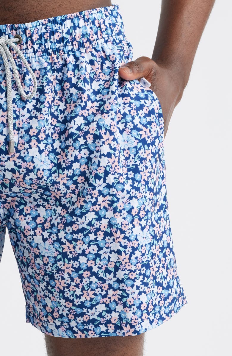 Vintage Summer Volley Swim Trunks, Alternate, color, Navy