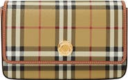 Burberry Hampshire Check Coated Canvas Crossbody Bag