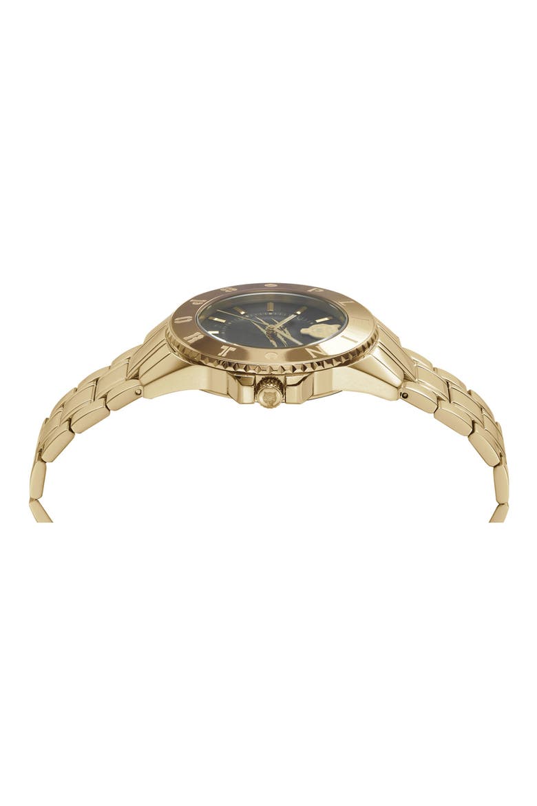 Glam Bracelet Watch, Alternate, color, GOLD