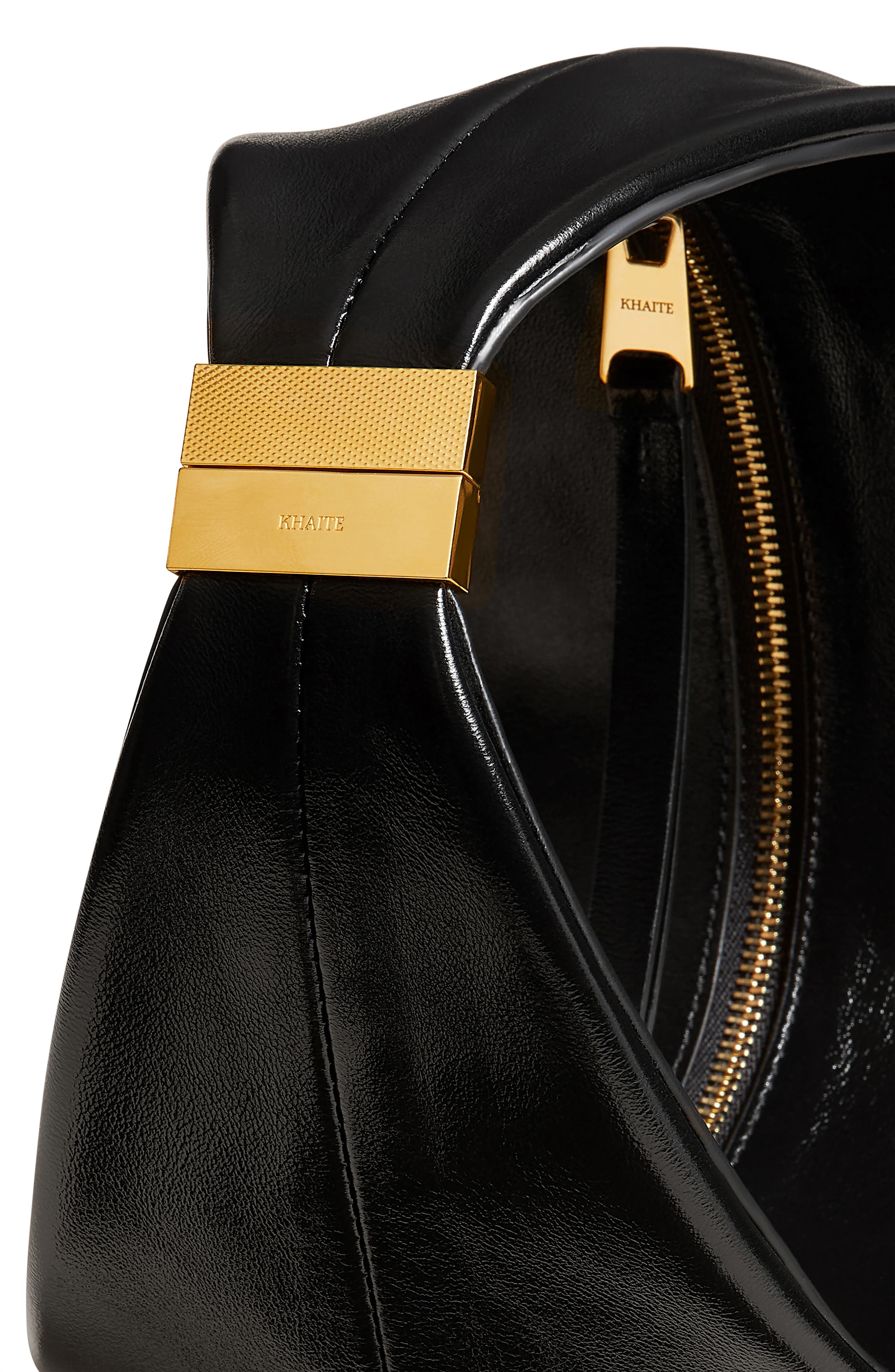 Khaite Small Olivia Leather Hobo Bag, Alternate, color, 