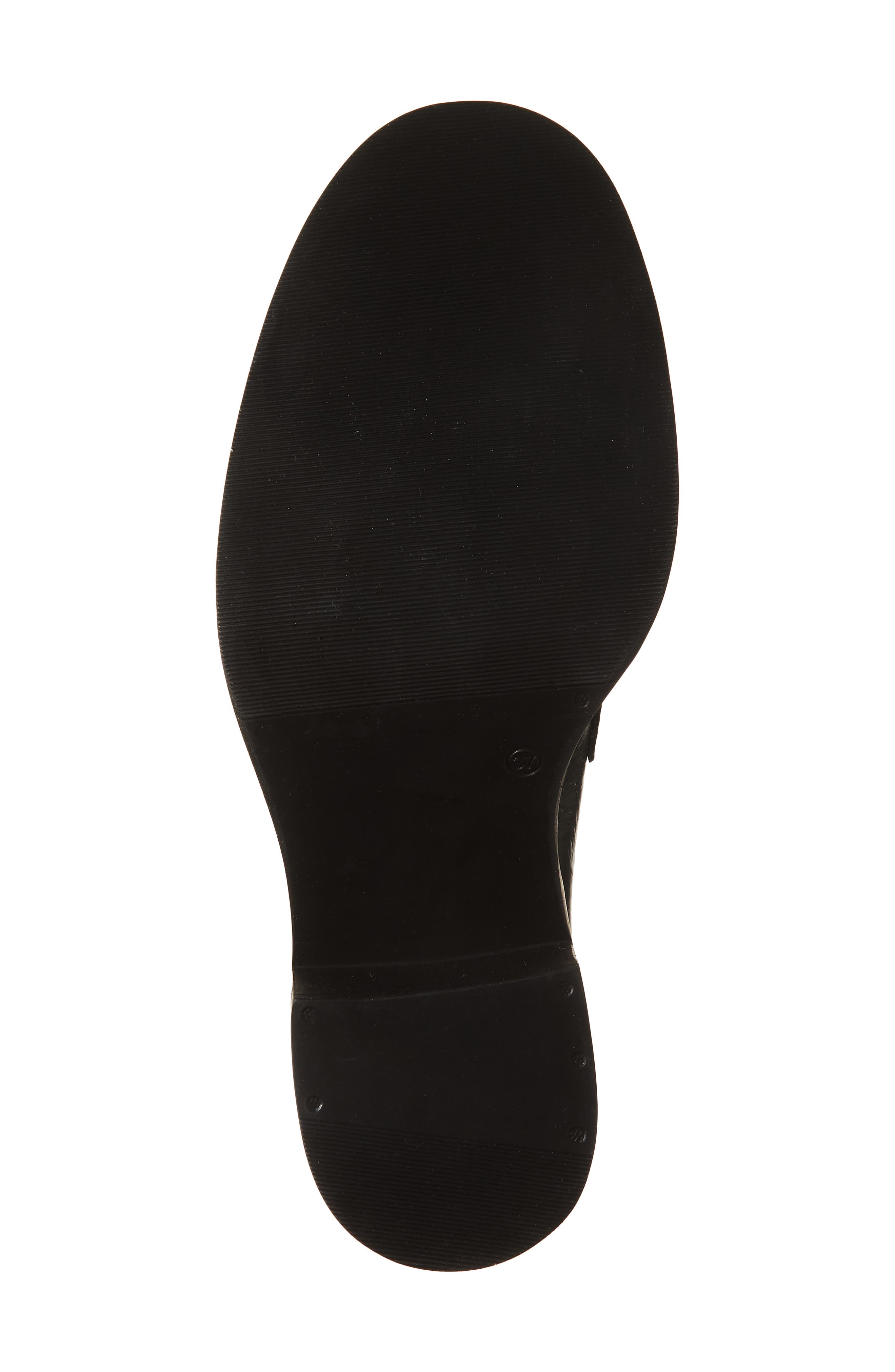 Miz Mooz Day Block Heel Penny Loafer, Alternate, color, Black Patent