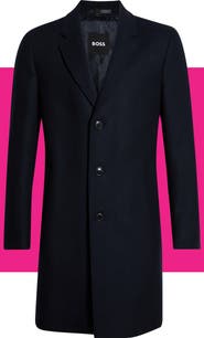 BOSS Hendrick Wool Blend Coat