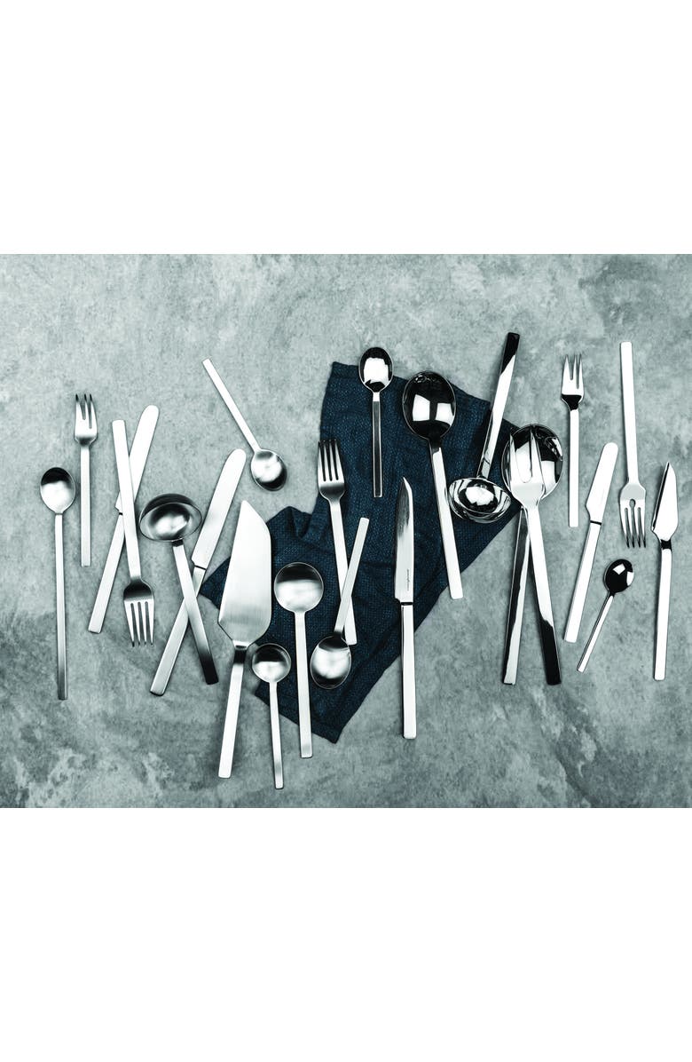 Mepra Stile Ice By Pininfarina Serving Set - 2 Pieces, Alternate, color, Silver