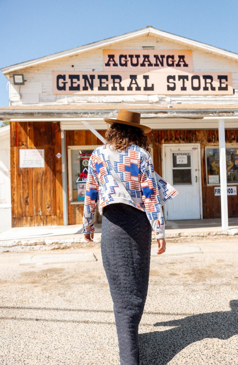 Brixton Trail Terry Crop Trucker Jacket, Alternate, color,