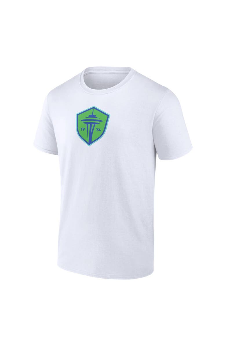 FANATICS Men's Fanatics Branded  White Seattle Sounders FC  Primary Logo T-Shirt, Alternate, color, White