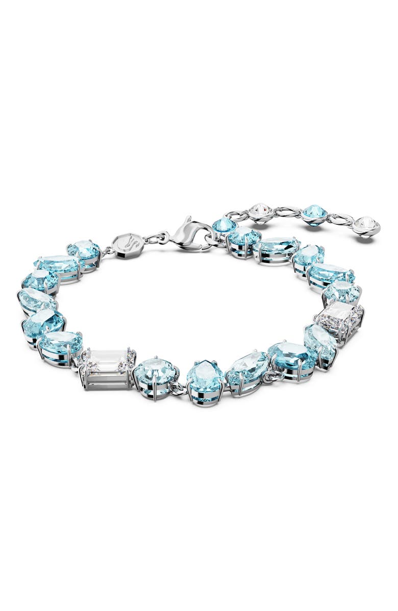 Swarovski Gema Crystal Bracelet, Alternate, color, Blue